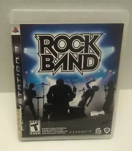 Rock Band (Sony PlayStation 3 PS3, 2007) disco, manuale e custodia **EUC** - Foto 1 di 2
