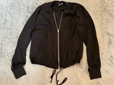 Женская куртка Divided By H&M 6 черная на молнии легкий кардиган рубашка топ - Изображение 1 из 4