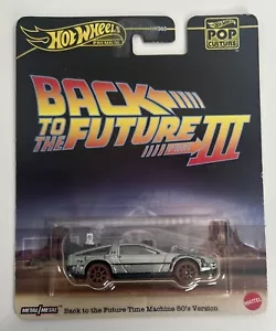 Hot Wheels Premium Back to The Future Part lll Time Machine 50's Version Rare - Picture 1 of 2
