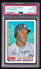 1982 Topps Traded Ken Griffey #40T PSA 8 MINt Baseball Card POP 17 Fast Shipping