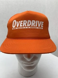 Overdrive Magazine Trucker Hat Cap Orange SnapBack VTG Trucking Trucks Driver - Picture 1 of 8