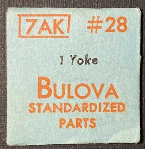 Bulova #28 Yoke 7AK Wristwatch Parts Watch Repairs - Picture 1 of 1