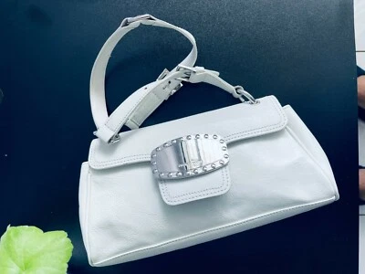 FRANCO SARTO Bolso de Hombro Blanco Cuero Genuino Bolso de Hombro  Foto 1 de 4