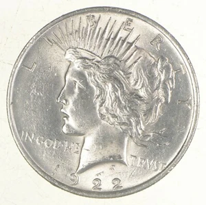 (1) Choice AU/UNC 1922 Peace US Silver Dollar - 90% Silver - Philadelphia Minted - Picture 1 of 5