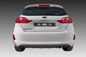 REAR DIFFUSER FOR FORD FIESTA MK8 (2017-2021) ABS GLOSS BLACK - Picture 1 of 2