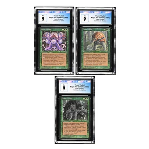 Set of 3 1994 SEQUENTIAL Magic MTG Fallen Empires Thorn Thallid CGC 9 Mint - Picture 1 of 7