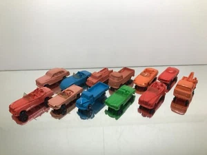 12x TOMTE LAERDAL STAVANGER NORWAY RUBBER VINYL TOY -MULTI 1:43- POOR - 457 - Imagen 1 de 10