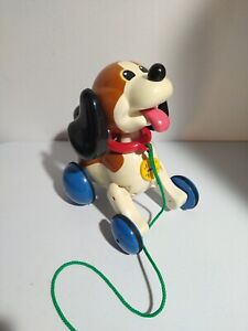 Tomy Sit N Walk Pull A- Long Dog Vintage Toy Barks, Pants And Whines