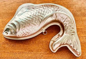 Stampo per gelatina pesce rame rosa con linguetta da appendere a parete metallo -vintage #200 - Foto 1 di 2