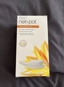 Original Neti-Pot Porcelain Himalayan Chandra New Allergy Sinus Dry Nasal Mucus - Picture 1 of 4