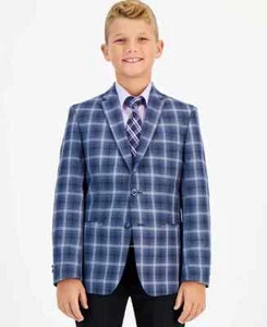 MICHAEL KORS Big Boys Silver Slim Fit Stretch Suit Jacket 18R - Picture 1 of 1