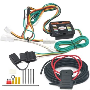 Arnés de cableado de vehículo con conector de remolque plano de 4 vías para Toyota RAV4 2019-2024 - Imagen 1 de 6