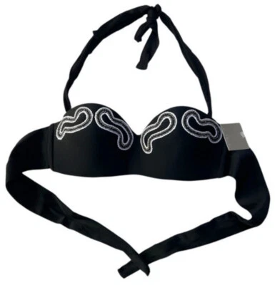 $98 Anthropologie Geo Halter Sujetador Top Pequeño 2 4 Brillante Sexy Novia Regalo Foto 1 de 4