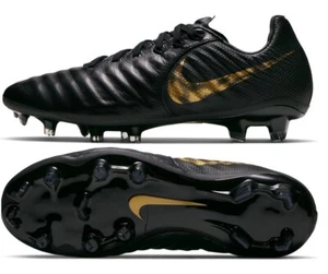 NIKE JR. TIEMPO LEGEND 7 ELITE FG BLACK SIZE 6Y/WOMEN 7.5 NEW W/BOX (AH7258-077) - Picture 1 of 7