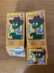Gumby Collectable Kubrick Series 2 in Box Cowboy Gumba Figures X 2 - Picture 1 of 4
