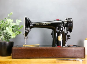 Stunning Vintage 1953 Singer 201k Electric Heavy Duty Sewing Machine + Warranty - Picture 1 of 15