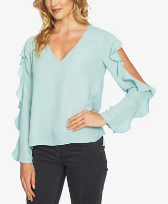 Top de hombro frío para mujer talla XS de 1.STATE en verde hoja menta venta al por menor $79,00 Foto 1 de 4