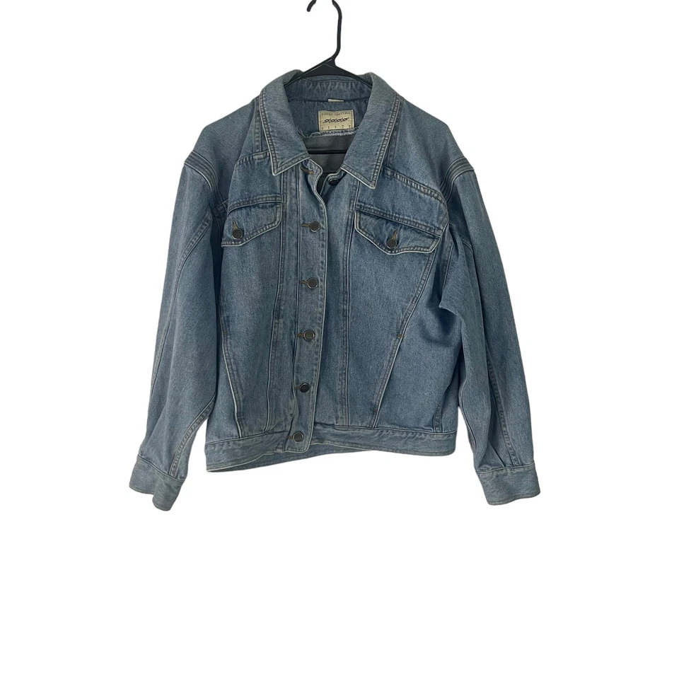 Chaqueta de Camionero Robert Comstock Vintage Años 80 Para Hombre Talla Grande Denim Botón Foto 1 de 4