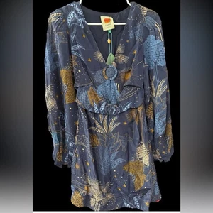 Farm Rio Night Jungle Minikleid Größe XXS Neu mit Etikett - Bild 1 von 12