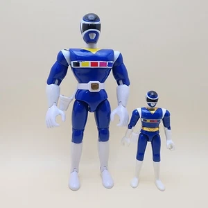 Power Rangers In Space (Vintage 1998) 8" & 5" BLUE RANGER Actionfigur Lot - Bild 1 von 13