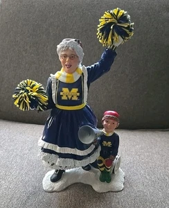 Danbury Mint - University Michigan Wolverines Game Day MRS CLAUS Navidad - Imagen 1 de 5