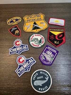 Lot Of Vintage 70s 80s 80s Sew On Patches Bags Jean Leather Jackets Mixed Themes - Image 1 of 4