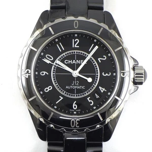 CHANEL Watch J12 H0685 Date Black Dial Stainless Steel Black Ceramic Automatic - Picture 1 of 12