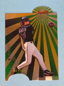 1998 Bowman's Best Mirror Image Fusion Mike Piazza Ben Petrick Mets #MI20 ⚾ - Picture 1 of 2