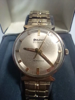 Reloj Pulsera Bulova 23 Joyas Placa Oro Laminado 10K. Probado Foto 1 de 4
