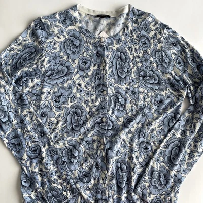 Cárdigan floral de algodón AnnTaylor Factory talla L nuevo con etiquetas Foto 1 de 4
