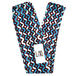 NEW Lularoe Leggings Girls L/XL (sz 8-14) Geometric Buttery Soft Stretch - Picture 1 of 11