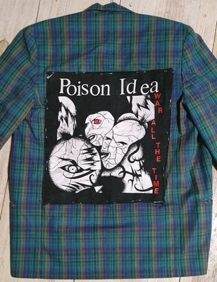 Chaqueta Blazer Poison Idea Punk Rock Mark Shale Music S/M Parche Personalizado De Colección  Foto 1 de 4