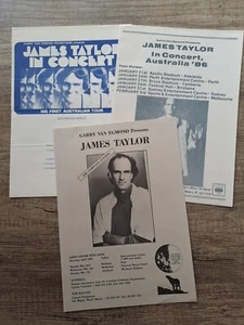 JAMES TAYLOR Australian Tour Press Folders x 3 (Original Sent To Media) 81 86 88 - Picture 1 of 2