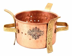 Copper Brass Food Warmer Angeethi Traditional Sigdi, Restaurant  HOTEL Ware  - Picture 1 of 3