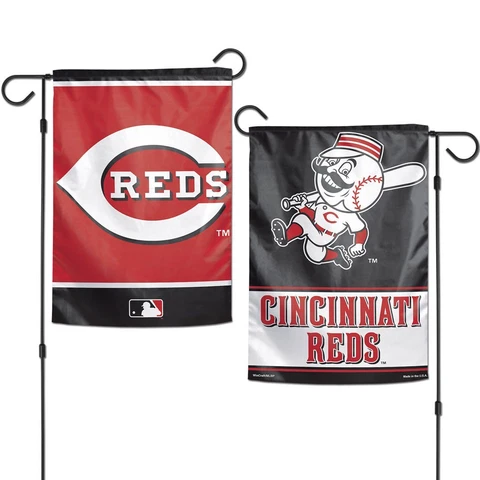 CINCINNATI REDS MR. REDLEGS 12"X18" 2-SIDED GARDEN FLAG NEW WINCRAFT 👀 Cover
