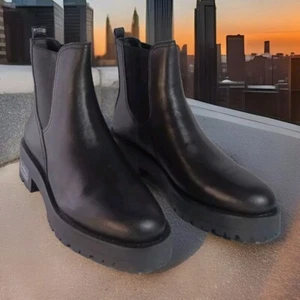 Sam Edelman Womens Justina Black Chelsea Boots Shoes 9 Medium (B,M) BHFO 6782 - Picture 1 of 18