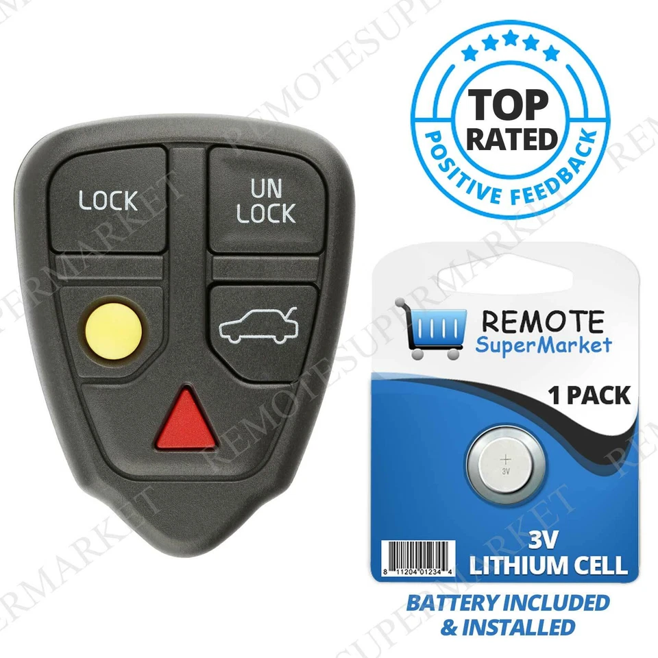Replacement for LQNP2T-APU 1999 2000 2001 2002 2003 Volvo S80 Remote Car 5b Foto 1 de 1