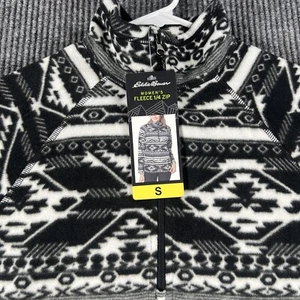 Eddie Bauer Womens Sweater Size Small Black Long Sleeve Aztec Print New NWT - Picture 1 of 17