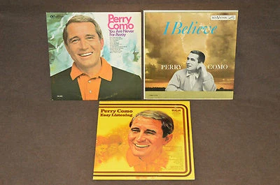 PERRY COMO 3 LP RECORD ALBUM LOT COLLECTION Easy Listening/I Believe/Never Far - Image 1 of 2