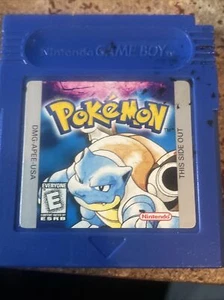 Pokemon Blue Version w Case (Game Boy, 1998) Authentic, Tested & Saves Excellent - Picture 1 of 6