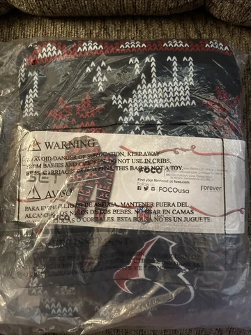 Foco Houston Texans Women’s Christmas Pajamas Size Small Cover