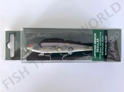 Jerkbait NORIES Laydown Minnow suspensión regular 88 mm - color BR-62 BB Foto 1 de 4