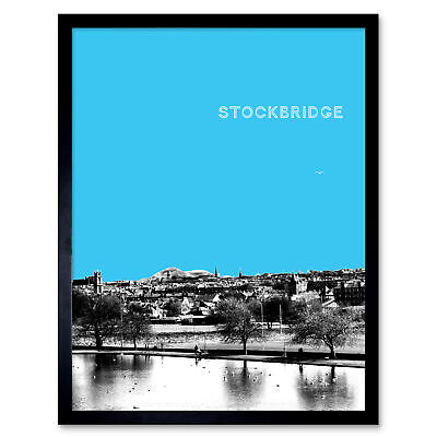 Inverleith Edinburgh Scotland Scottish Landmark Sky Blue 12X16 Inch Framed Print • 10.83€