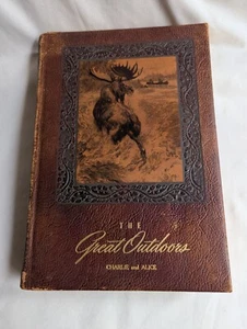 Vintage 1947 "The Great Outdoors" - Leather Cover Book - Picture 1 of 12