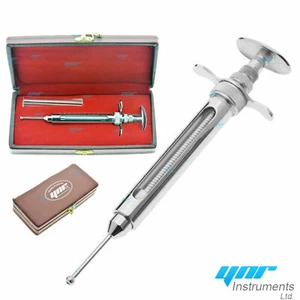YNR Snake Feeding Pump Tool Reptile Instruments Stainless Steel Leather Box New - Picture 1 of 2