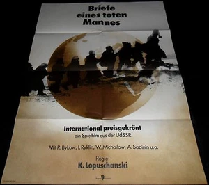 1986 Dead Man's Letters ORIGINAL East German A1 POSTER Russian Post-Apocalyptic - Picture 1 of 1