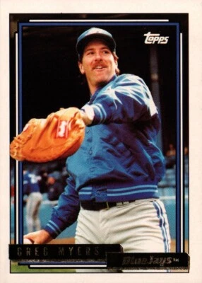 1992 Topps Gold #203 - Greg Myers - Toronto Blue Jays  92-887 - Image 1 of 2