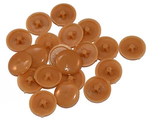 Beech Plastic Press Fit Pozi Screw Head Cover Caps, Covers, Elija la cantidad - Imagen 1 de 1