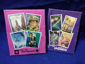 Vintage 1986 FTCC Fight the Red Menace & Jets, Rockets, Spacemen Wrappers - Bild 1 von 5