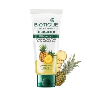Biotique Pineapple Oil Control Foaming Face Wash Hydrates dry skin Eliminate Oil - Picture 1 of 6